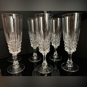 Cristal d’Arques Durand Pompadour Champagne Flutes | Set of 6